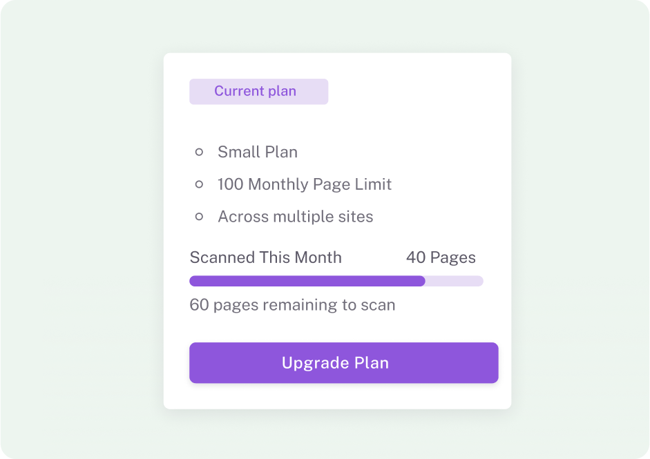 Dashboard with sidebar, profile icon, and content area showing a notification and list of added domains.