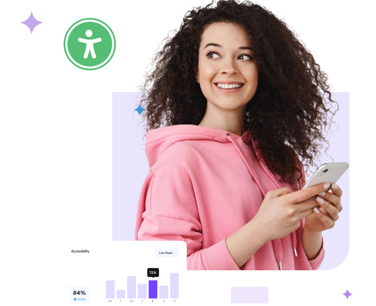 Femme debout avec un téléphone