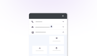 AI-Widget interface