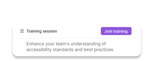 Accessibility training