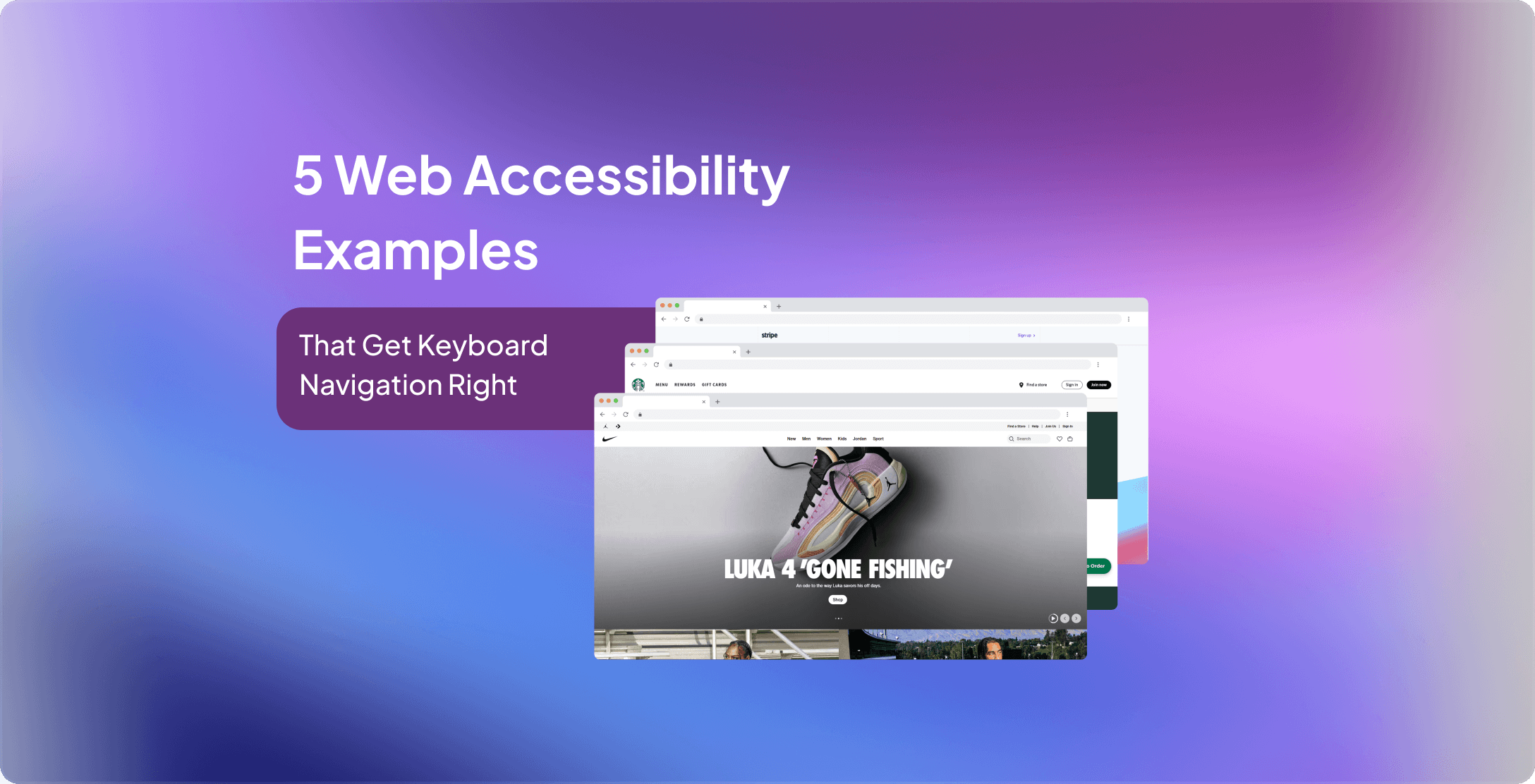 5 web accessibility examples with keyboard navigation