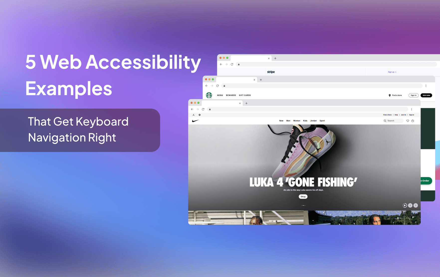 5 web accessibility examples with keyboard navigation