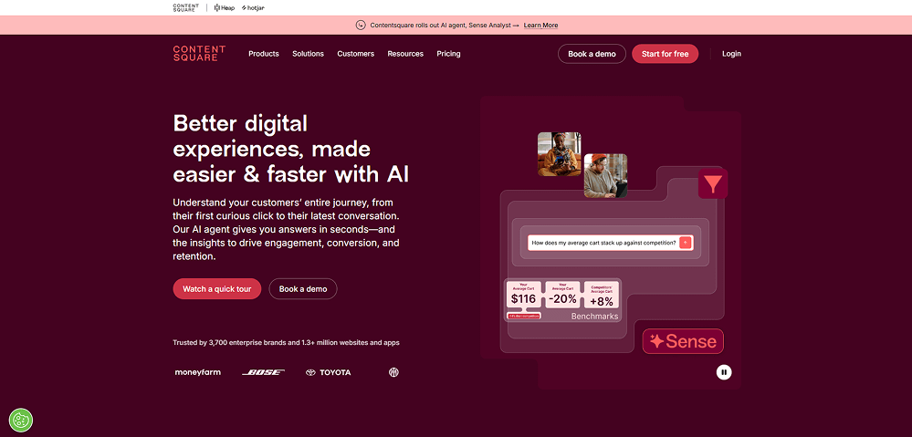 Example of a desktop website interface displayed in full view