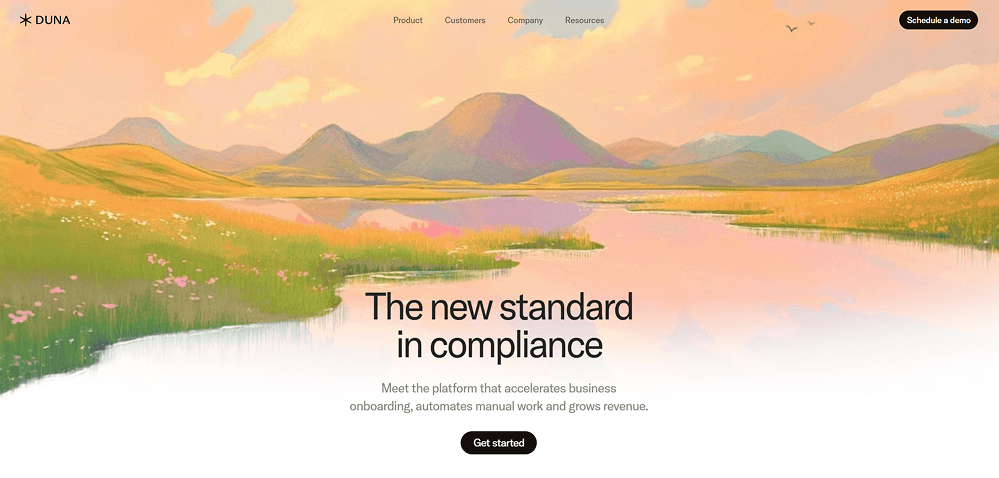 Example of a desktop website interface displayed in full view