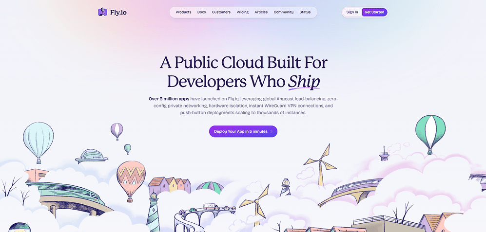 Example of a desktop website interface displayed in full view