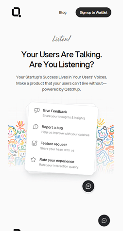 Example of a mobile website interface displayed in full view