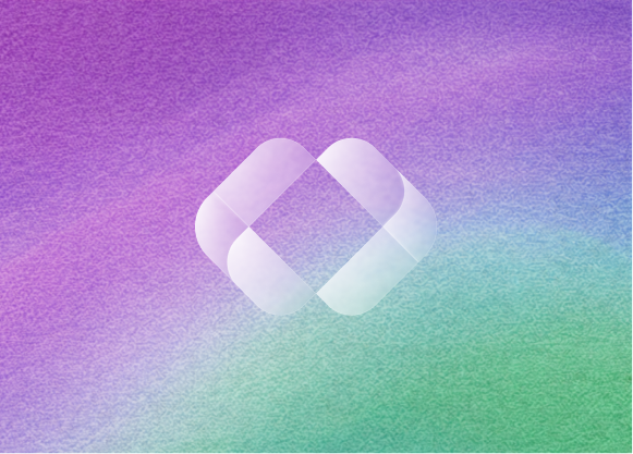 tabnav logo on linear color background