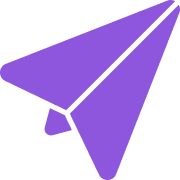 send icon in purple